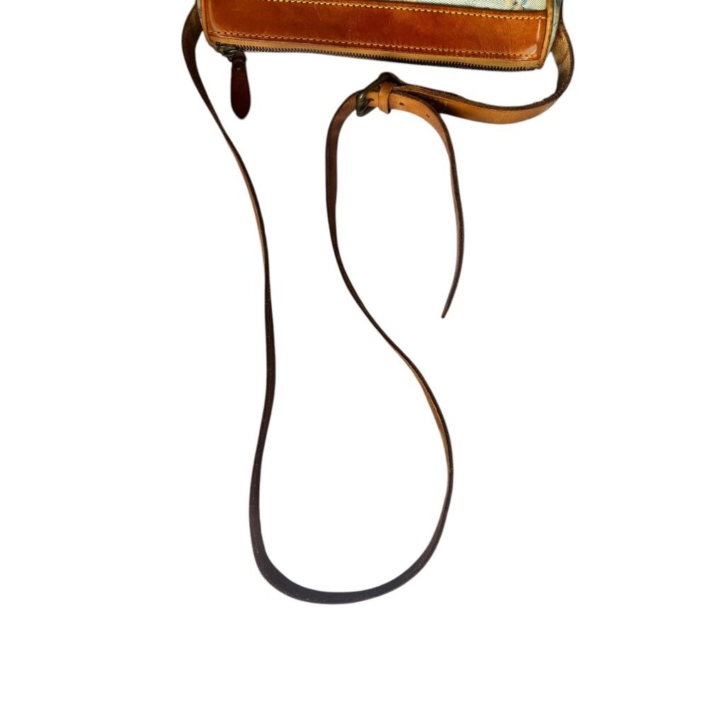 Ralph Lauren Floral Crossbody Vintage  Bag With Leather Trim & Adjustable Strap - Picture 16 of 16